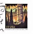 Stamp from a 2006 Manson postcard. Click for a closer view.
